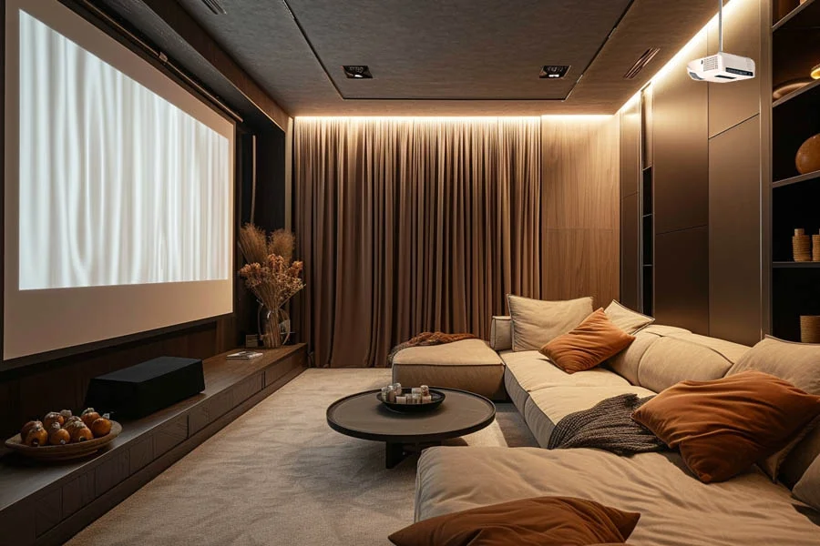 home theater system with projector